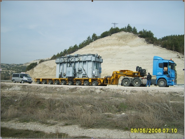 110 ton trafo taşıma ağır nakliyat