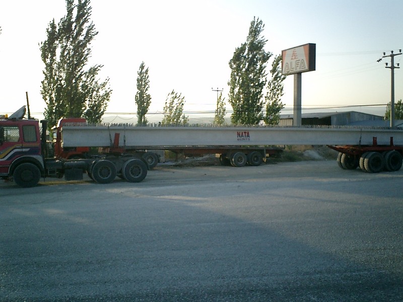 beton eleman taşımacılığı