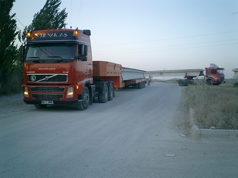 beton köprü kirişi taşımacılığı